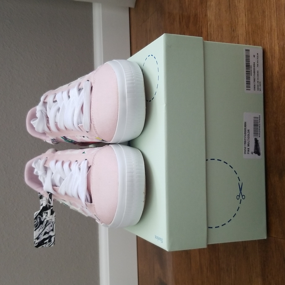 Off White Vulcanized Sneakers